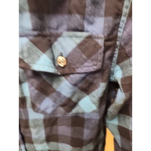 Ll Bean Blue Flannel Womans Size L 14-16 - Picture 4 of 8